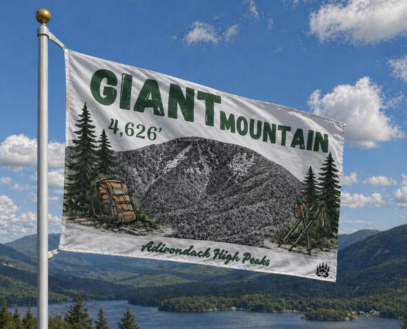 Giant Mountain Summit Flag - Only Available at The Adirondack Tool Co. Giant Mountain Summit Flag - Only Available at The Adirondack Tool Co.